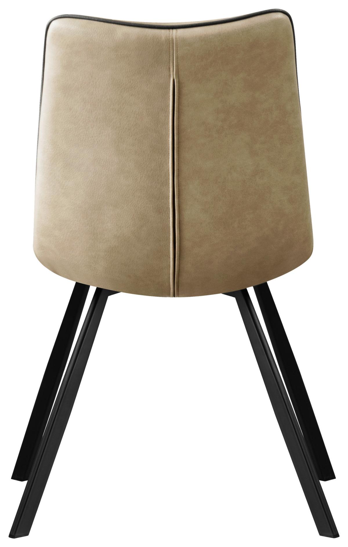 Stolica Bond - cappuccino/crna, Basics, drvo/metal (47/86/61cm) - Mömax
