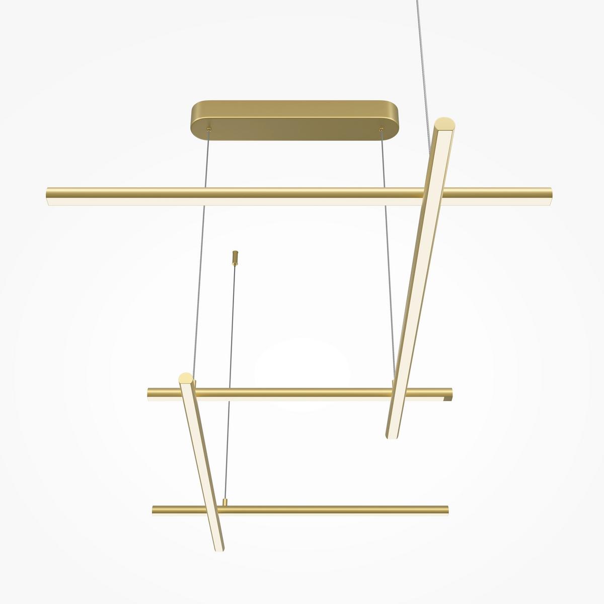 Pendelleuchte Mod278pl-L50g3k - Goldfarben, Design, Metall (54.3/310/121.4cm) - MAYTONI