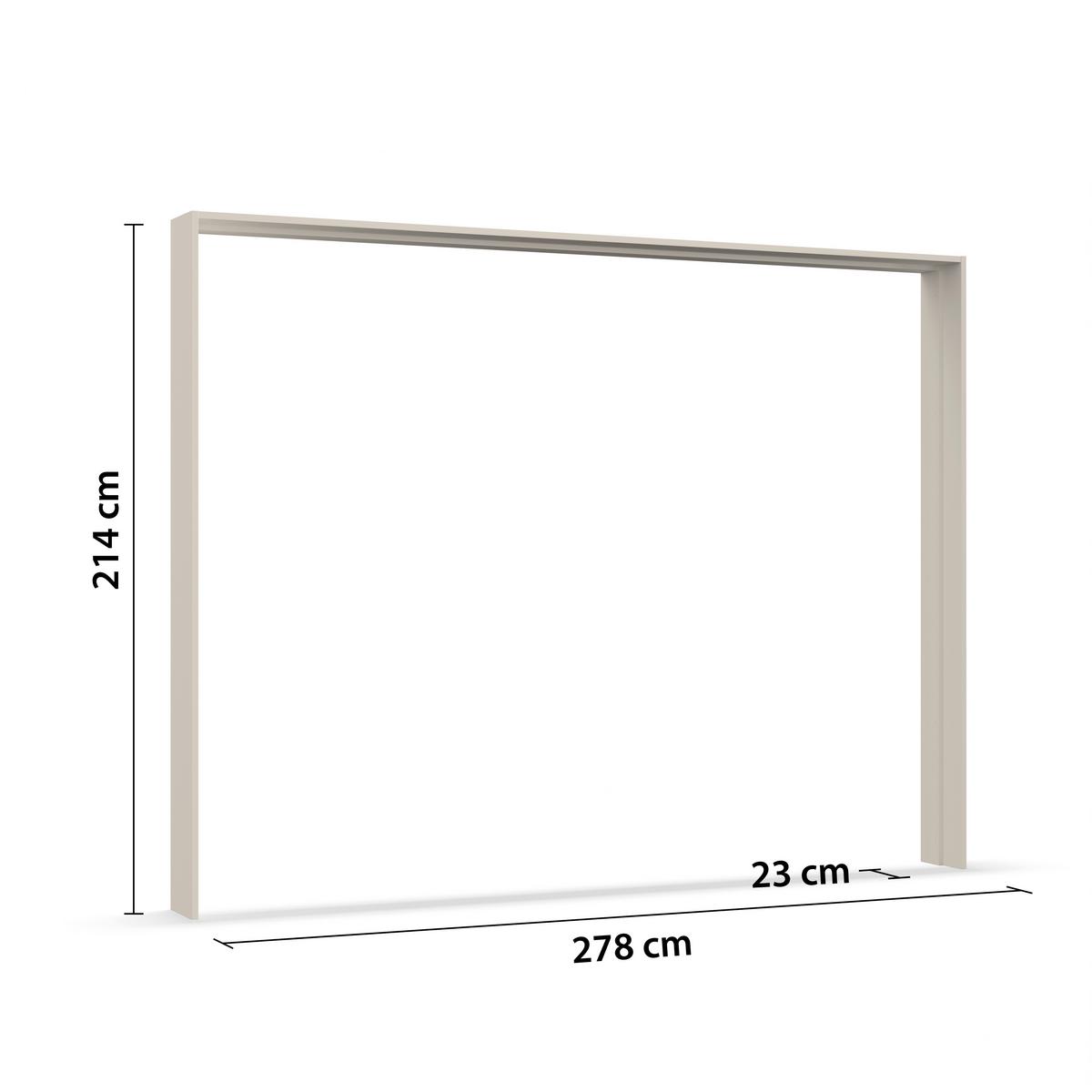 RAMA SULAP ELARA - șampanie, Konventionell, material pe bază de lemn (278/214/23cm) - Premium Living