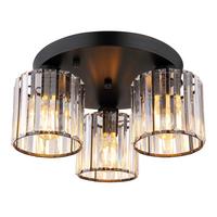 Deckenleuchte Jordana Klar max. 60 Watt - Klar, Design, Kunststoff/Metall (35/18cm) - Globo