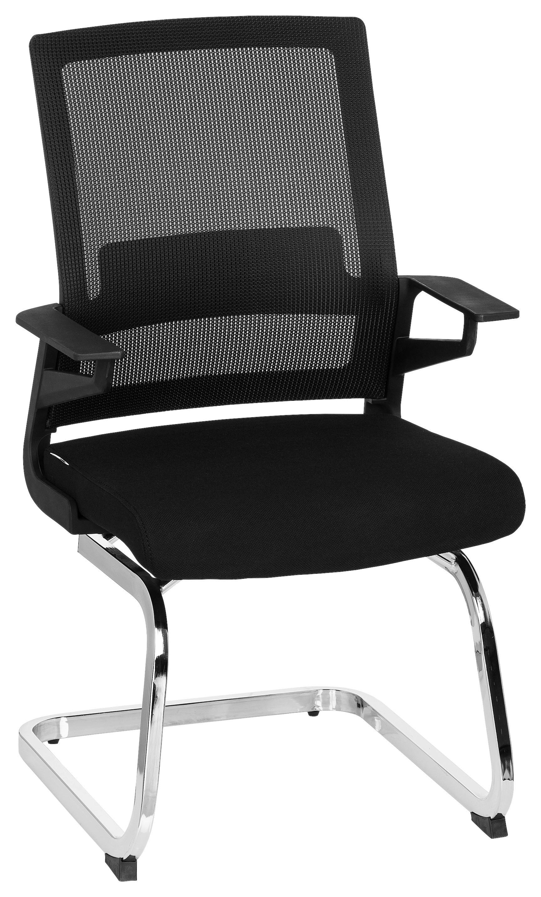 Konferenčni Stol Inventor V, Črna - barve kroma/črna, Moderno, kovina/umetna masa (59/95/54cm) - MID.YOU