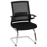 Konferenčni Stol Inventor V, Črna - barve kroma/črna, Moderno, kovina/umetna masa (59/95/54cm) - MID.YOU