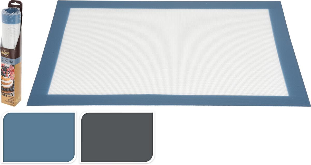 Szilikonos Nyújtólap La Cucina - krém/kék, műanyag (40/30cm)