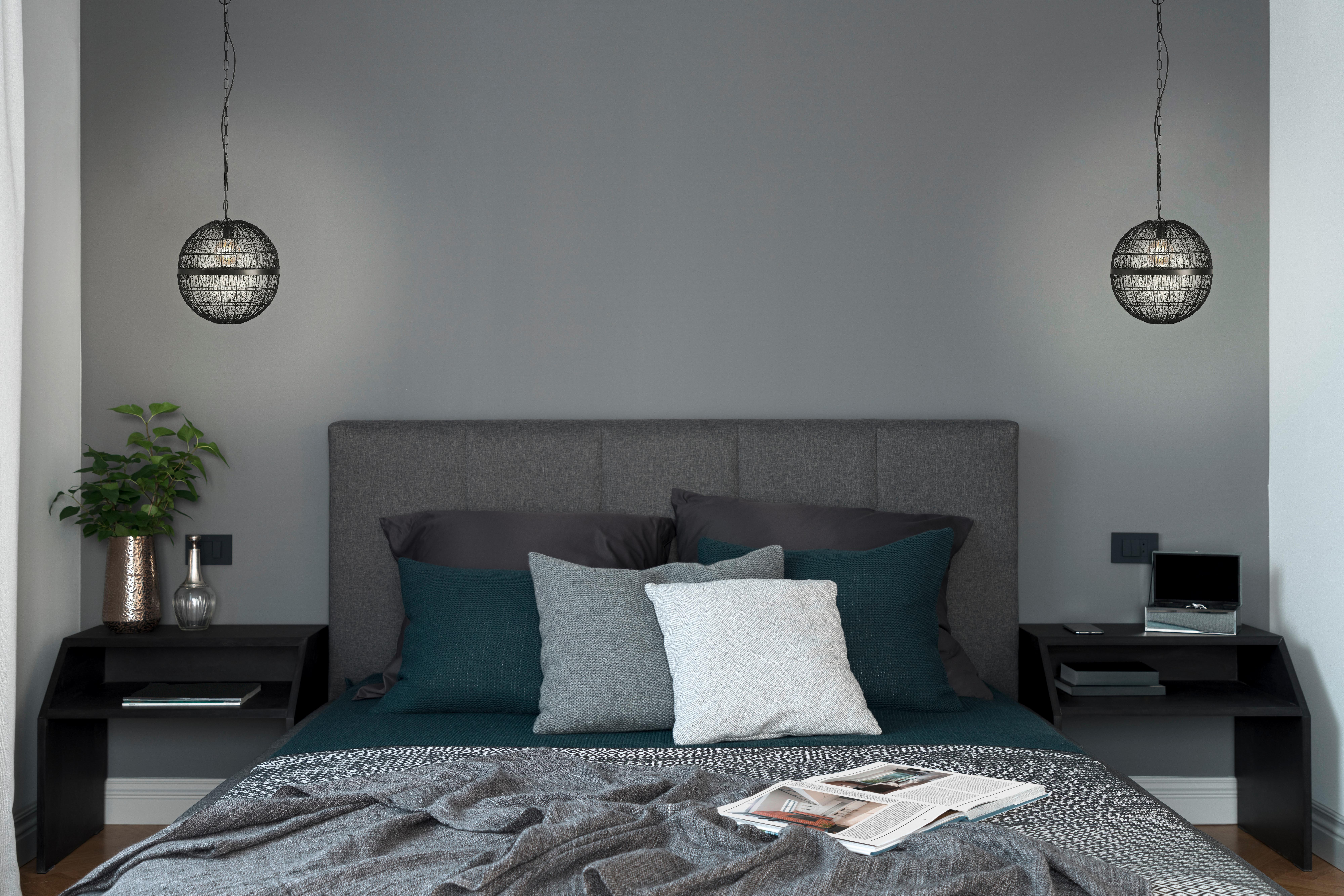 Hängeleuchte Hermi II max. 40 Watt - Schwarz, Basics, Metall (40/120cm) - Globo