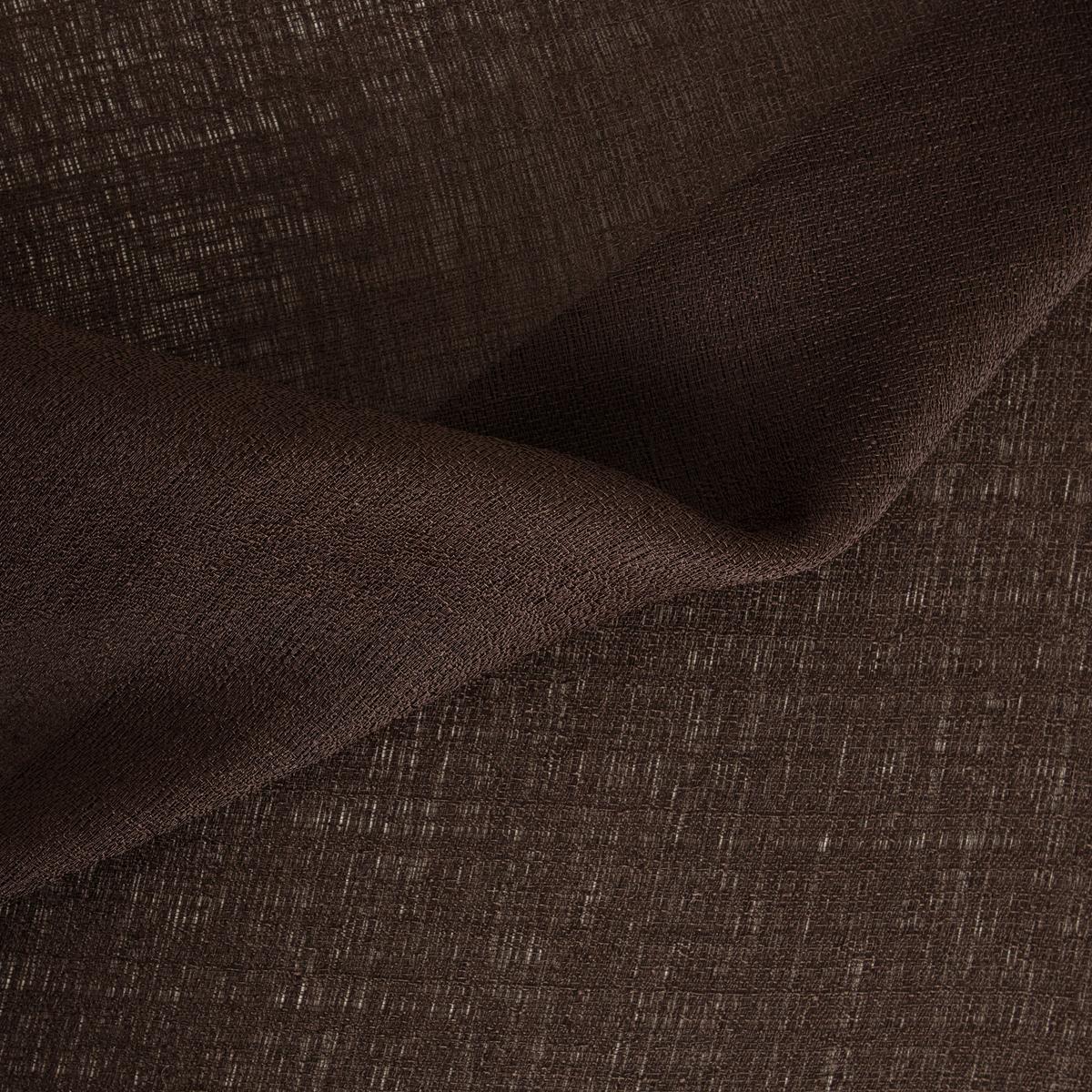 ZASŁONA GOTOWA 0156108 EVY CHOCOLAT - mokka, Basics, tkanina (200/280cm)