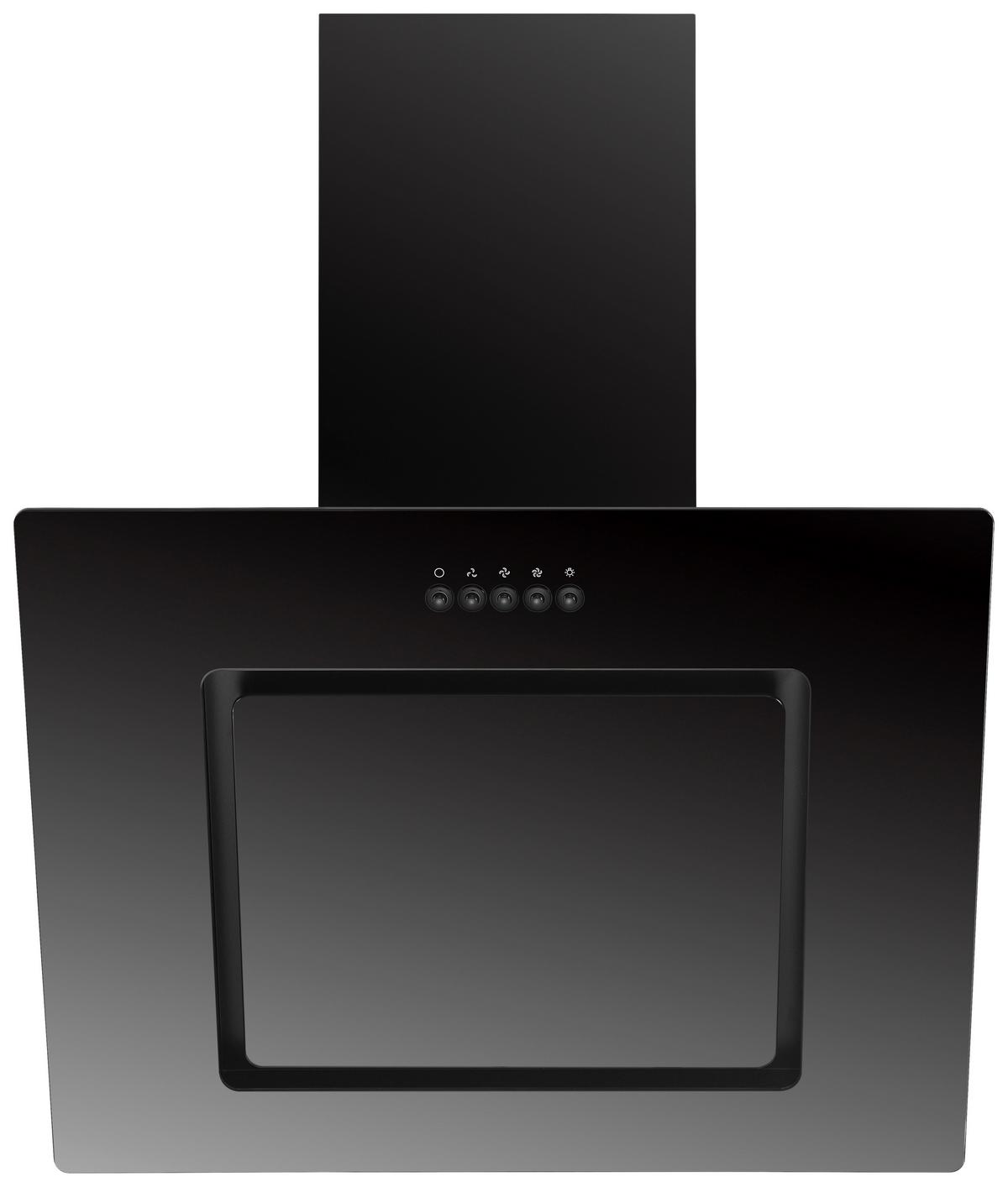 Kuhinjska Napa Svea, 60cm - črna, Trend, kovina/steklo (60/73,9-111,9/34cm) - Respekta