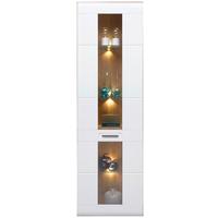 Vitrina Auris - bijela, Moderno, staklo/drvni materijal (60/204,2/37,1cm) - Modern Living