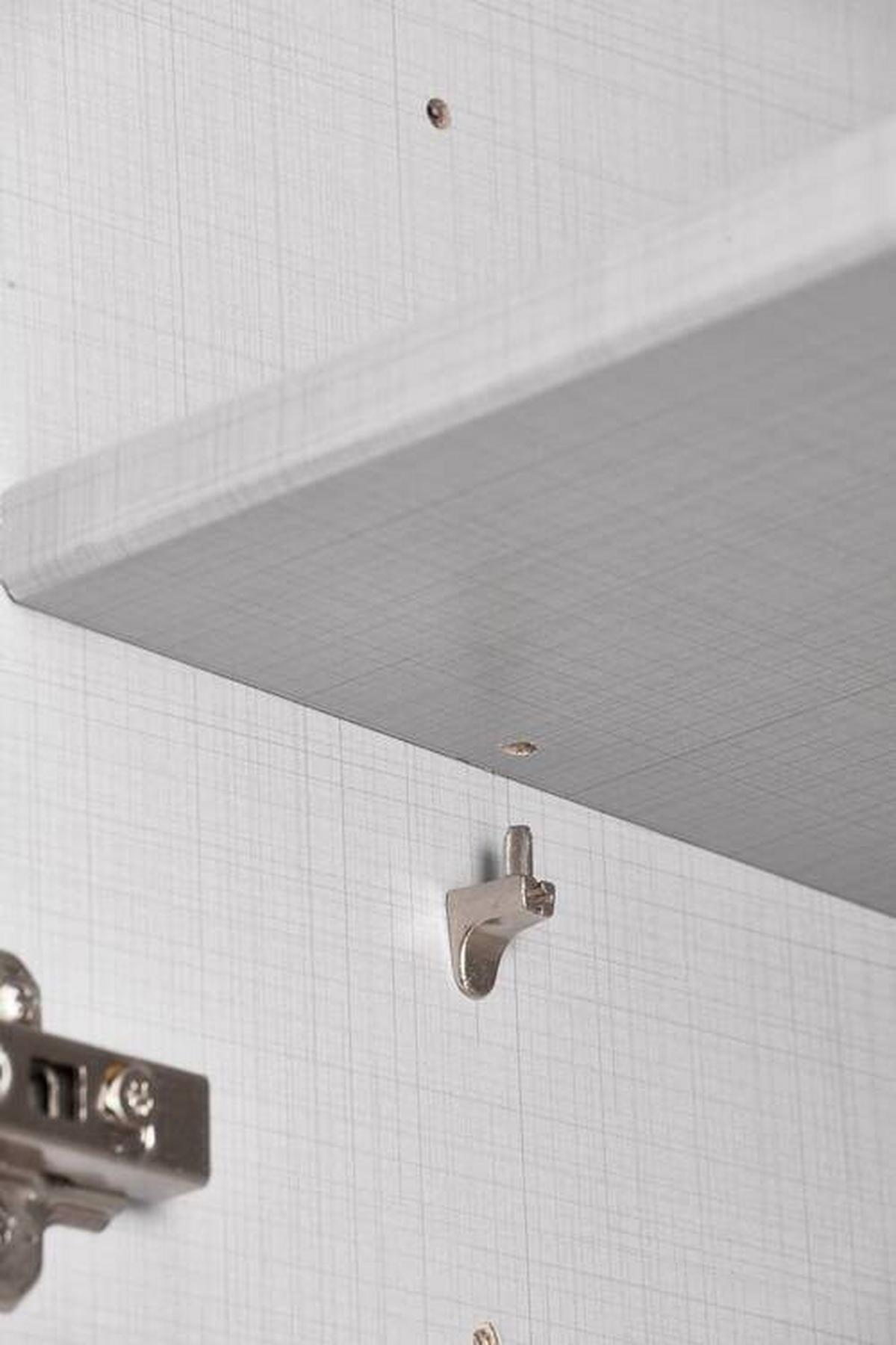 Drehtürenschrank Level 36A ca. 300x236x58 cm Weiß - Chromfarben/Weiß, MODERN, Holzwerkstoff (300/236/58cm) - MID.YOU