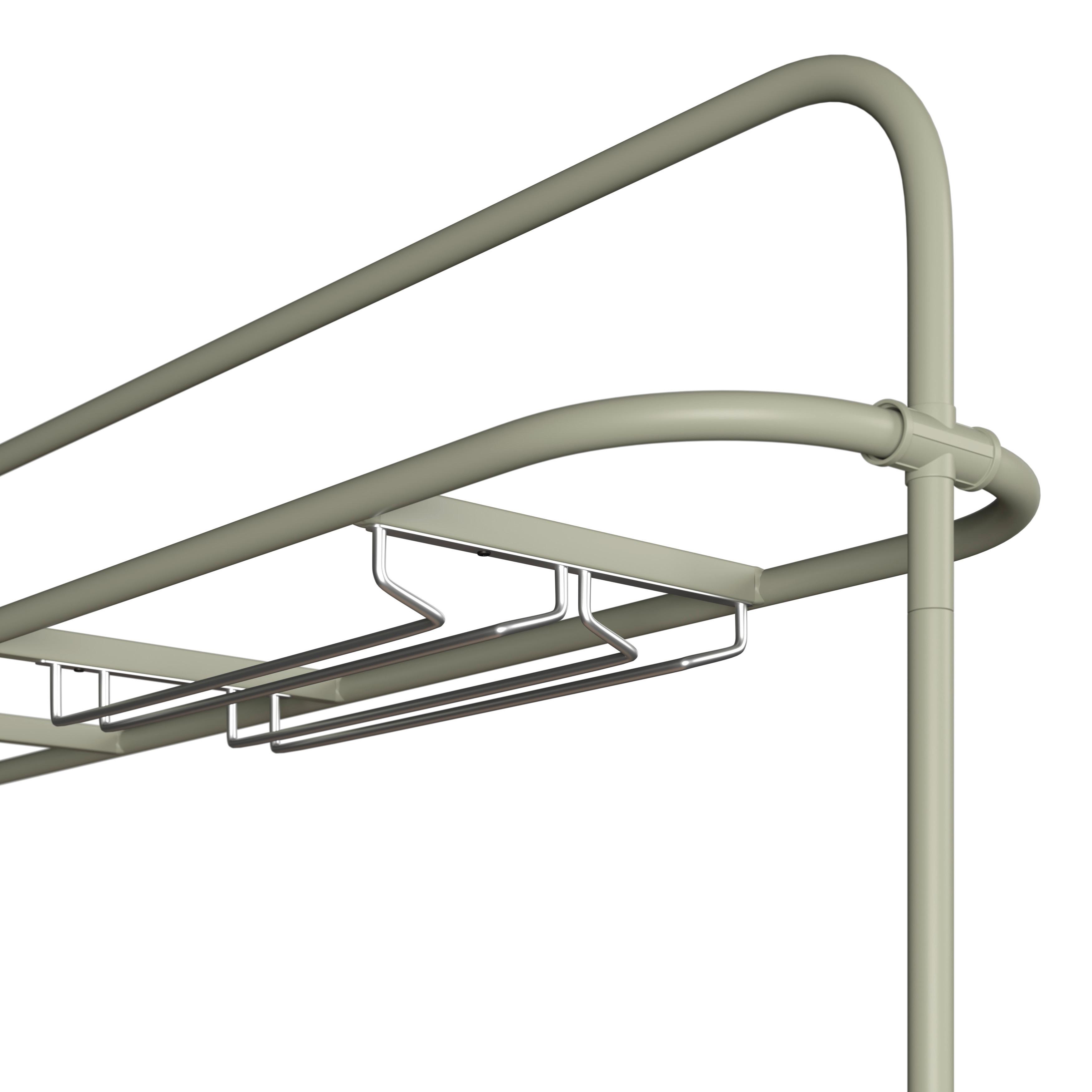 UTEMÖBLER SET NELLI 2 - beige/grön, Modern, metall/textil (80/157/209cm)