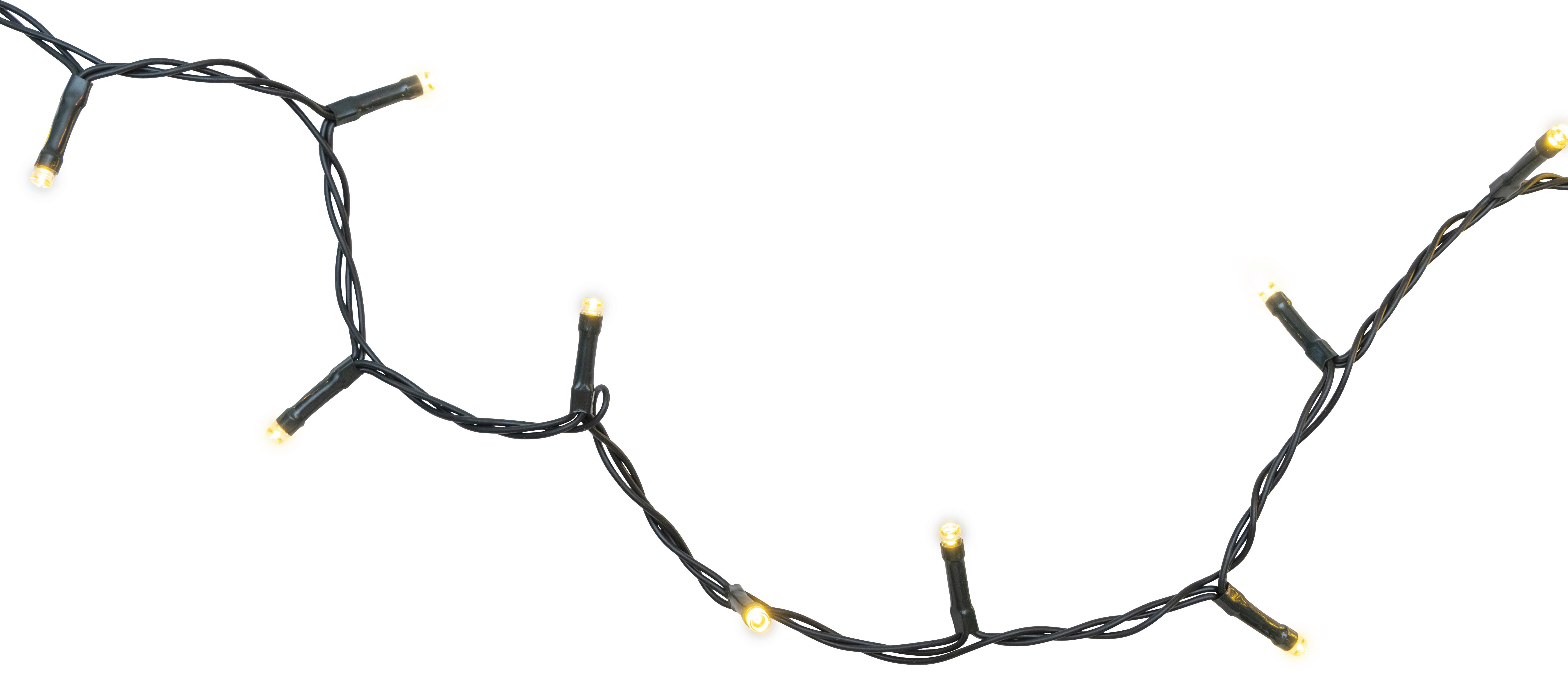 Lichterkette Mol Dunkelgrün Max. 4,3 Watt - Dunkelgrün, Romantik / Landhaus, Kunststoff (1195cm) - Modern Living