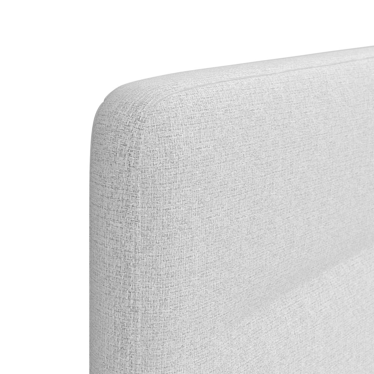 Pat boxspring Marco cca 180x200 cm cu topper - gri deschis, Modern, lemn/textil (180/200cm) - Bessagi