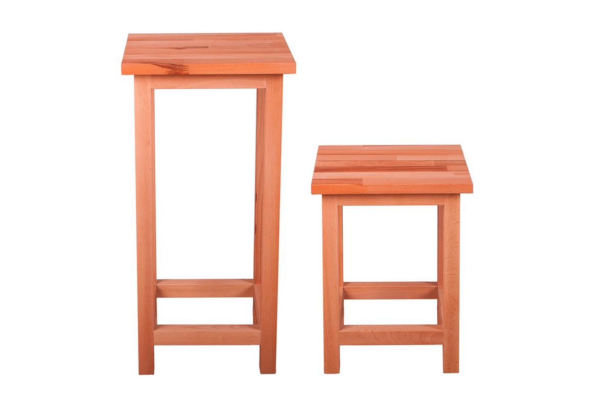 Hocker Marco ca. 30x30x60 cm Holz geölt - Kernbuche, Basics, Holz (30/60/30cm) - Gardenson
