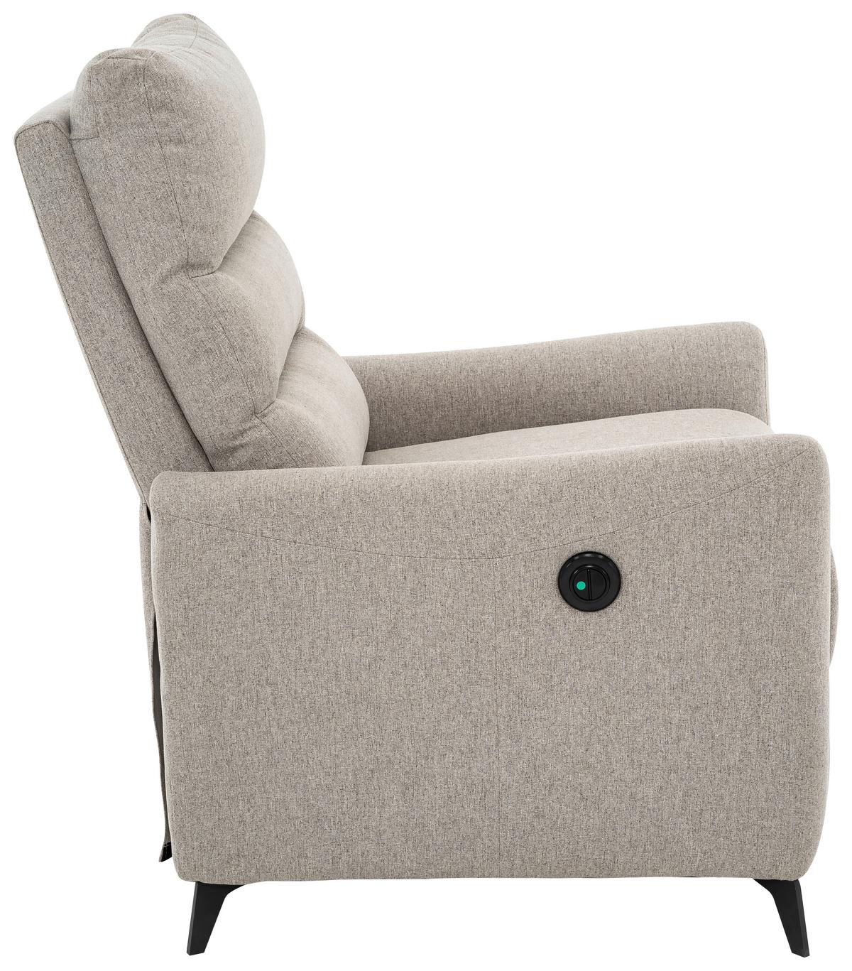 Počivalnik Solace, Siva - siva/črna, Design, kovina/tekstil (72/100/89cm) - Livetastic