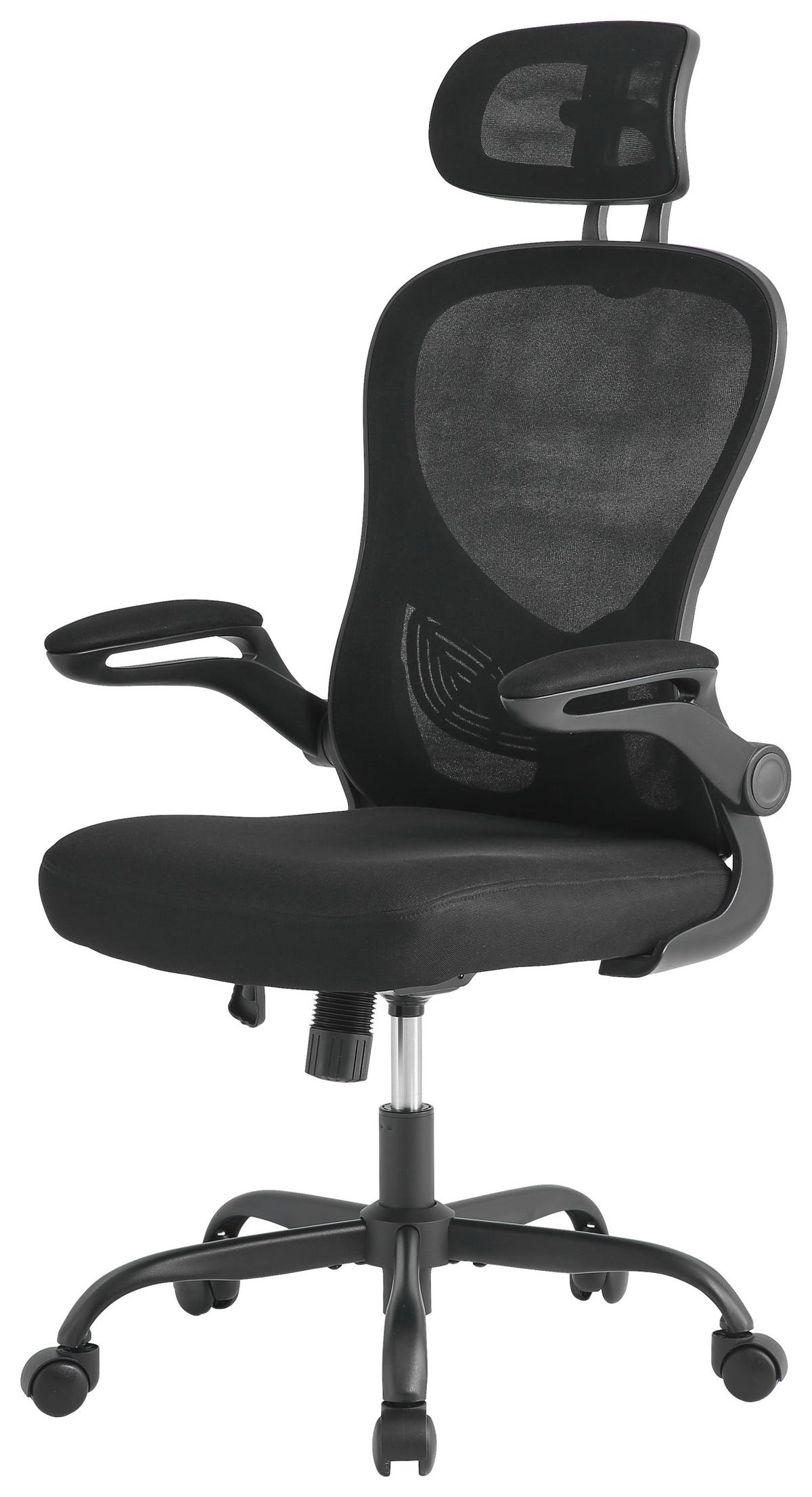 Uredska Stolica Orion - crna, Moderno, drvo/metal (61/118-128/62cm) - Modern Living