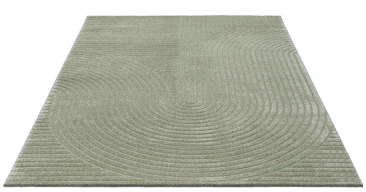 Webteppich Elio 1 Grün ca. 80x150cm - Grün, KONVENTIONELL, Textil (80/150cm) - Mömax