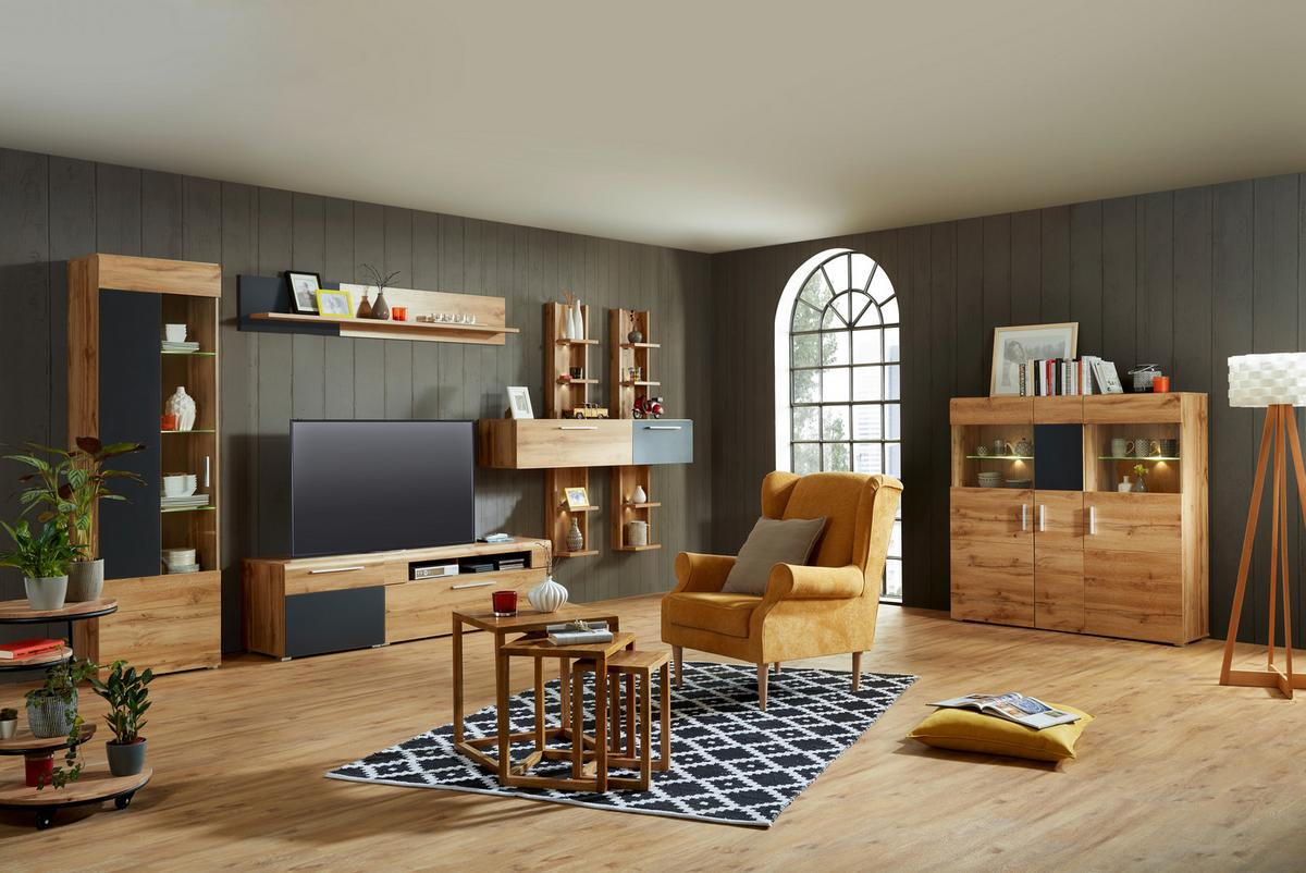 Fotelj Viola - rumena/naravne barve, tekstil (82/95/48/85cm) - Mömax