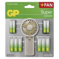 Kézi Ventilátor Elemmel - fehér, Basics, műanyag/fém (6/4/12,5cm) - Best Price