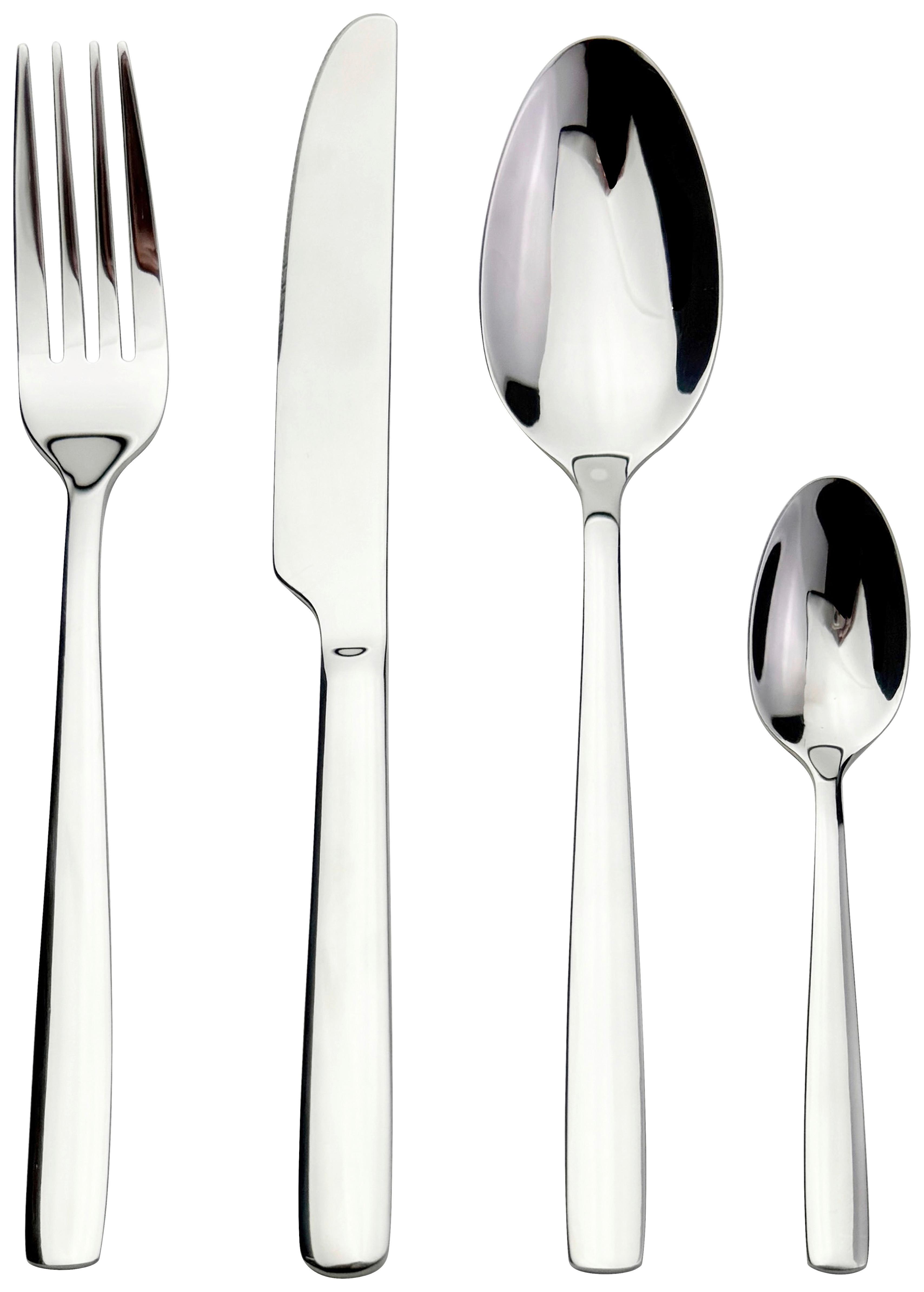 Set Pribora Za Jelo 16/1 Sascha - srebrna, Konvencionalno, metal (15/4.5/26.5cm) - Based