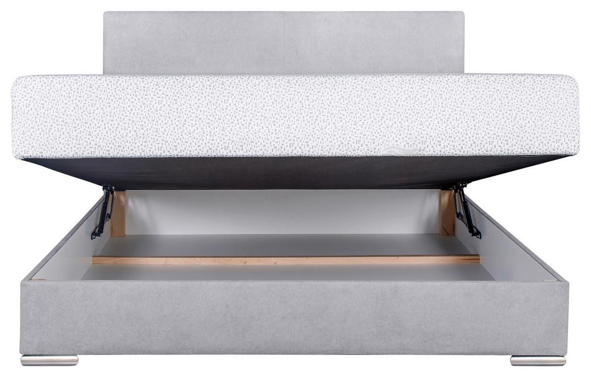 Tapecirani Krevet Morato - svijetlo siva, Moderno (90/200cm) - Best Price