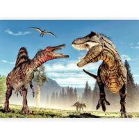 Fotótapéta Fighting Dinosaurs - többszínű, Lifestyle, textil (300/210cm) - artgeist