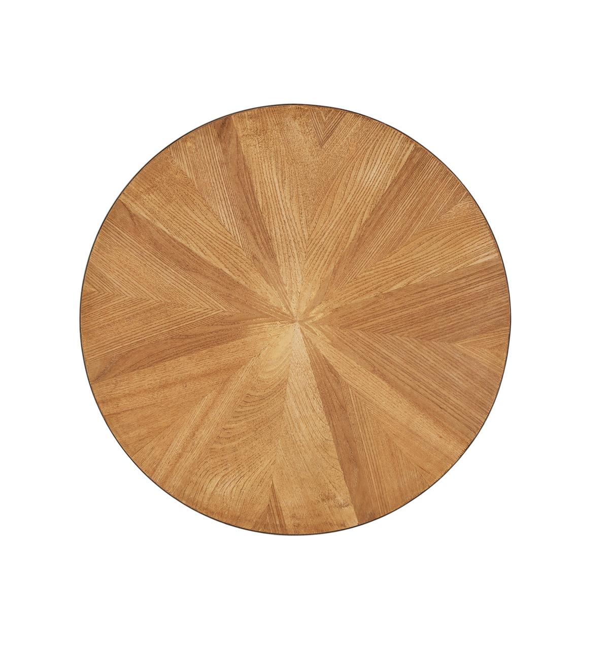 Klubska Miza Noel, Brestov Les, Kovina - črna/naravne barve, Romantika, kovina/leseni material (60/60/51cm) - Zandiara