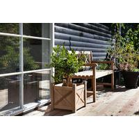 Gartenbank Holz Rosenborg Teak 2er-Sitzer - Naturfarben/Teakfarben, Natur, Holz (58/89/120cm) - Gardenson