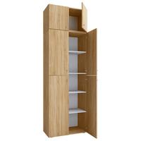 Pisarniška Omara Lona Xxl, Hrast - hrast sonoma, Moderno, leseni material (70/223/39cm) - MID.YOU