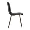 STOL ELIF - mörkgrå/svart, Modern, metall/trä (43/86/55cm) - Bessagi Home
