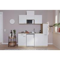 Kuhinjski Blok Z Aparati Luis, Barva Hrasta, Bela - barve hrasta/bela, Basics, umetna masa/leseni material (180cm) - Respekta