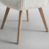 STOL MED ARMSTÖD MATTIA - beige/ekfärgad, Modern, metall/trä (56/87/61cm) - Bessagi Home