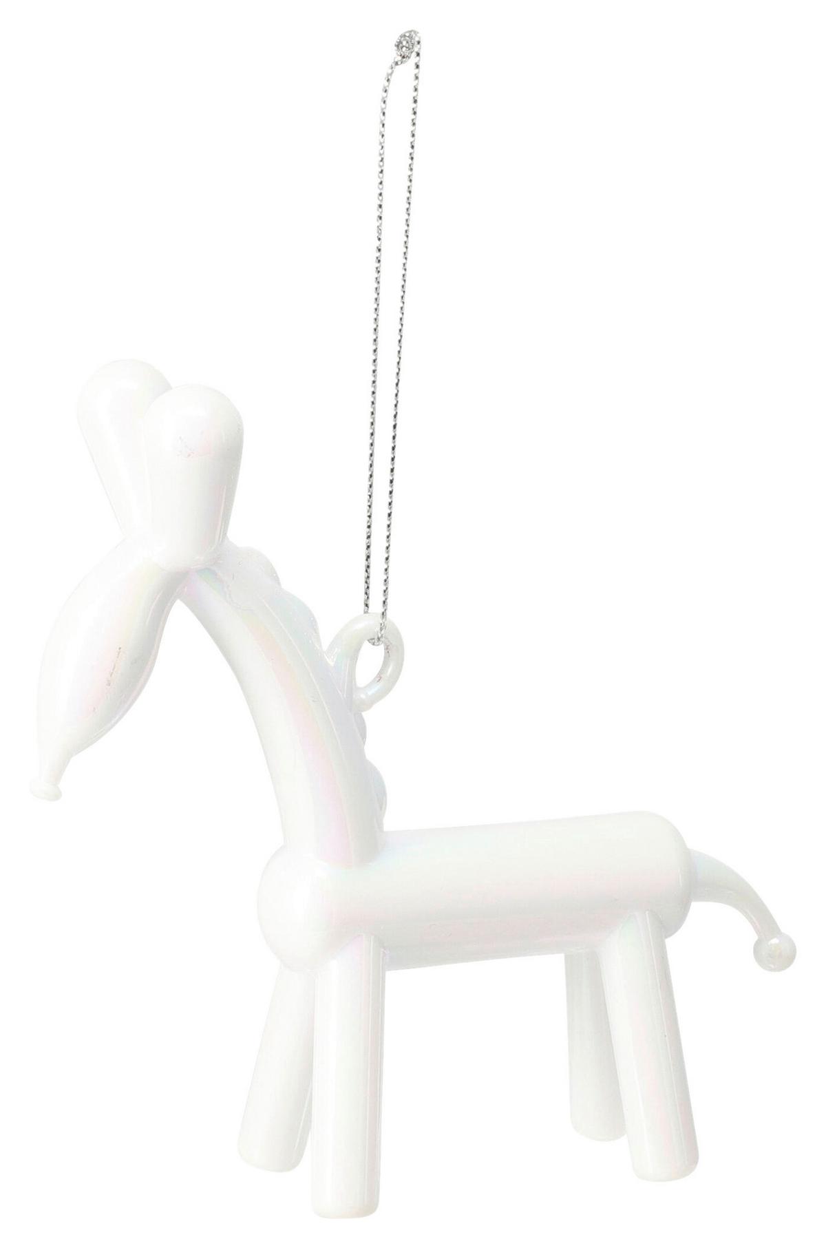 Christbaumhänger TIER - Weiss, Kunststoff (5/8/10cm)
