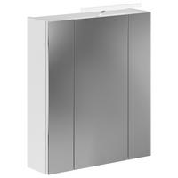 Omara Z Ogledalom Linus, Bela - bela, Moderno, steklo/leseni material (60/71/19cm) - MID.YOU