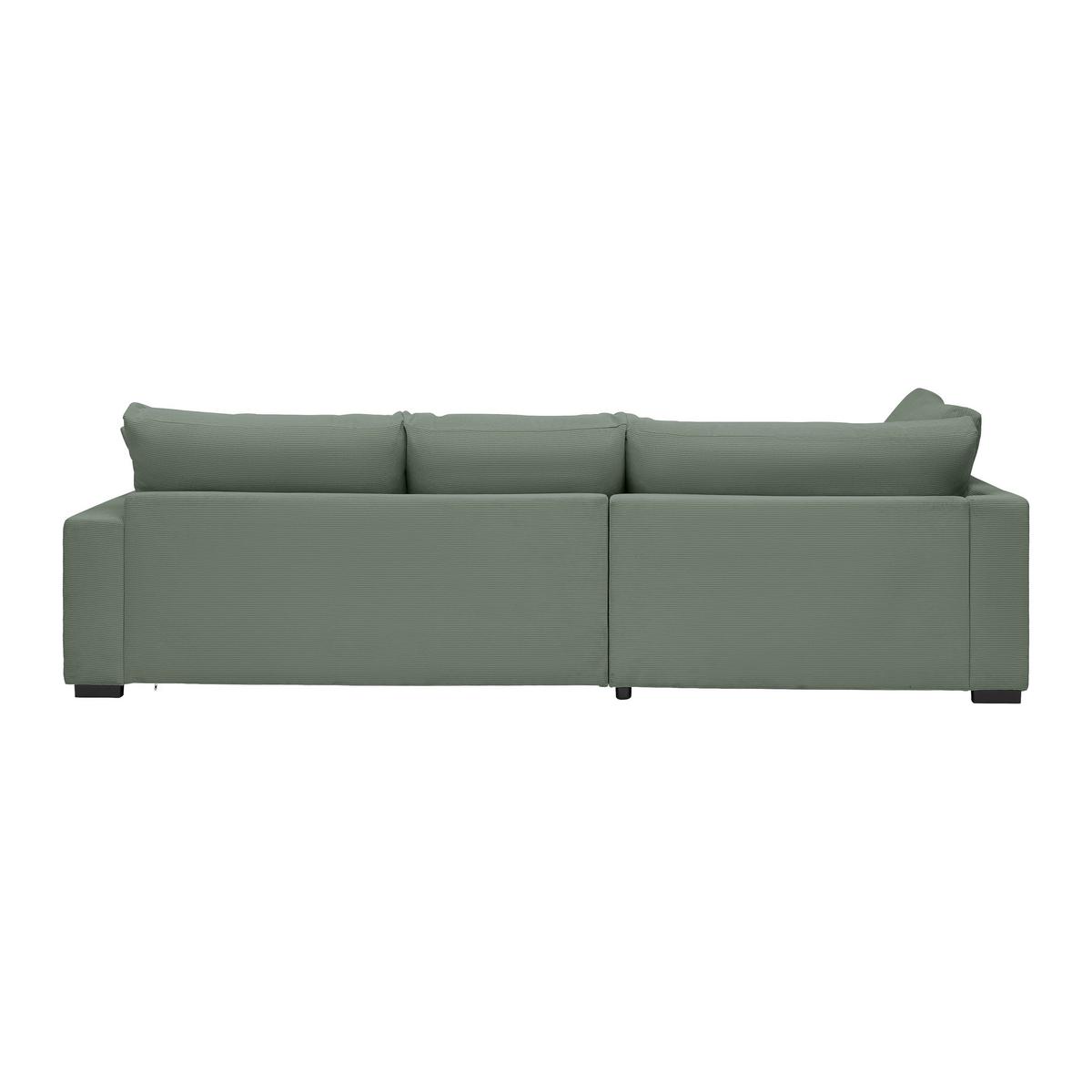 Ecksofa Pedro Hellgrün - Schwarz/Hellgrün, MODERN, Kunststoff/Textil (190/300cm) - Mömax