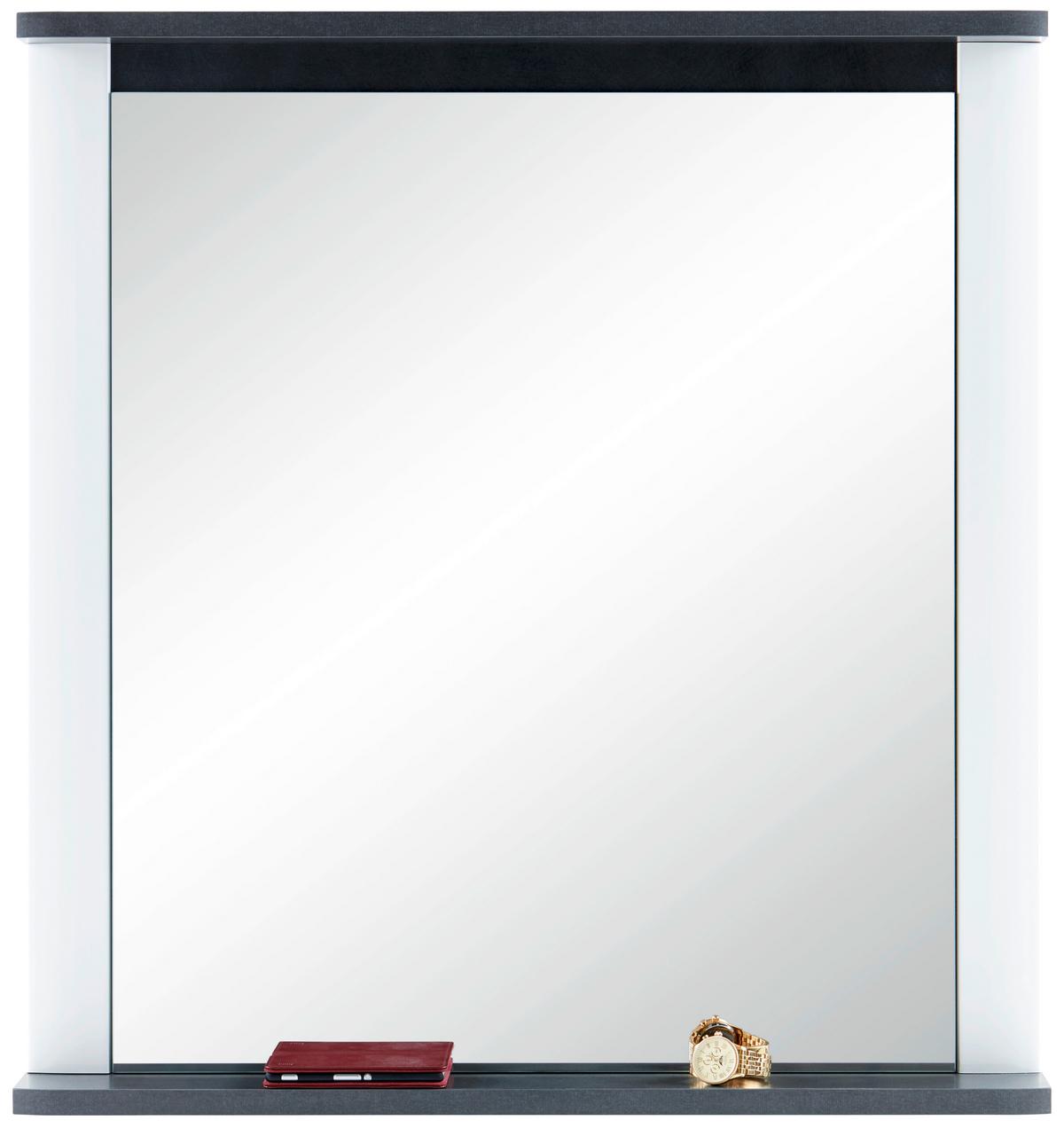 Ogledalo Alassio - bijela, Moderno, drvni materijal (85/91/10cm) - Modern Living