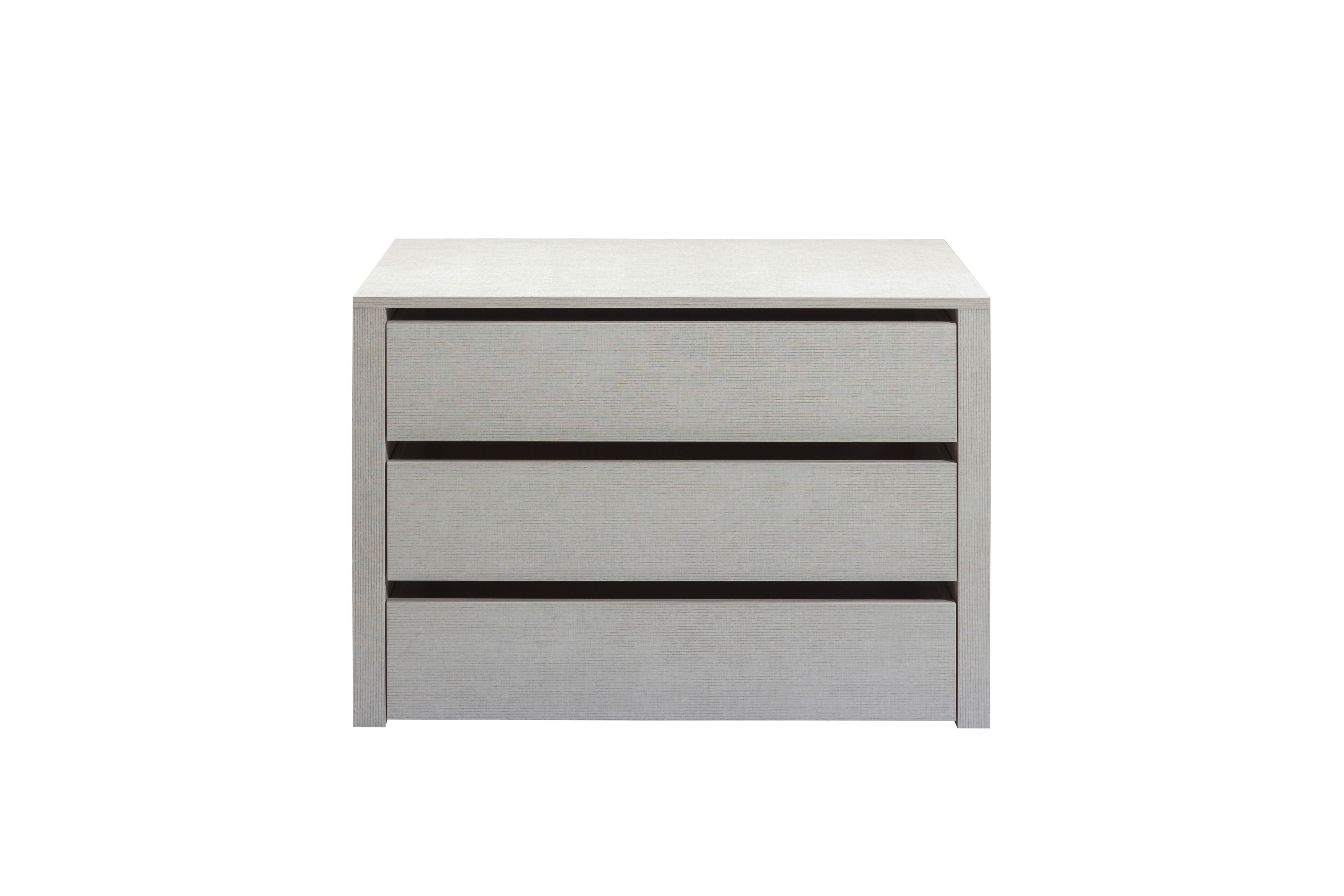 Unutarnji Ladičar Lago - siva, drvni materijal (122,8/69,3/54,1cm) - Premium Living