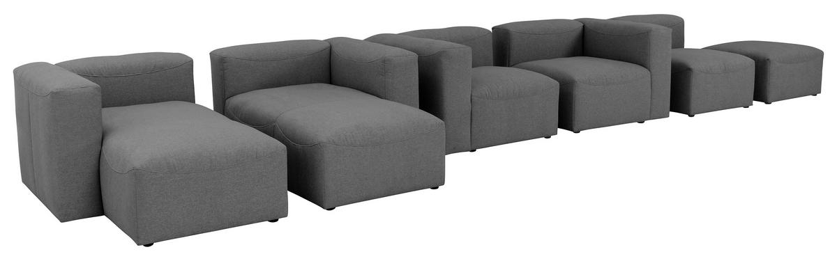 SOFAELEMENT LENA - Anthrazit, Design, Kunststoff/Textil (100/73/100cm) - Max Winzer