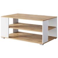 Couchtisch Narobi-I ca. 100x45x60 cm Eiche/Weiß - Eiche Wotan/Weiß, Trend, Holzwerkstoff/Kunststoff (100/45/60cm) - P & B