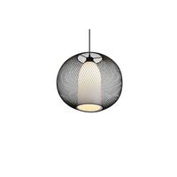 Pendelleuchte Filo Schwarz/Weiß max. 60 Watt - Schwarz/Weiß, KONVENTIONELL, Glas/Metall (40/150cm) - Trio Leuchten