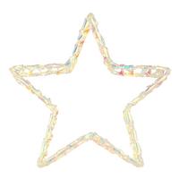 Dekorativna Led Svjetiljka Zvijezda - bijela/prozirno, Basics, metal/plastika (37/7/39cm) - Globo