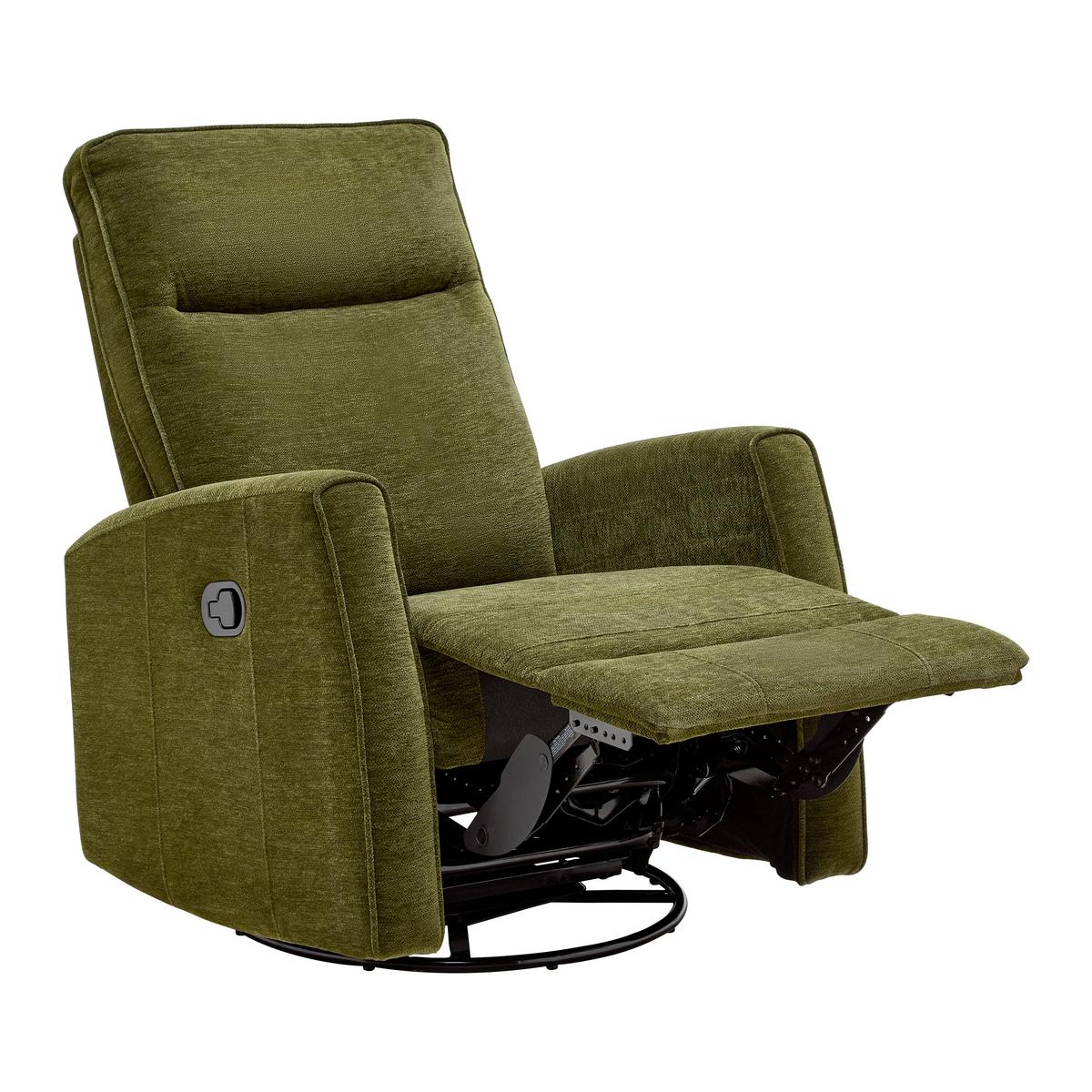 Relaxsessel Melinda Grün - Schwarz/Grün, KONVENTIONELL, Holz/Kunststoff (76/103/96cm) - Mömax