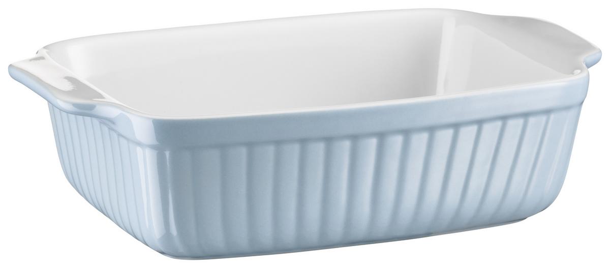 Auflaufformenset Kitchen Time aus Keramik, 2er-Set - Hellblau, Basics, Keramik (33/8/24cm) - Mäser