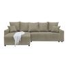 Ecksofa Alatri Greige - Greige/Schwarz, MODERN, Kunststoff/Textil (289/90/176cm) - Based