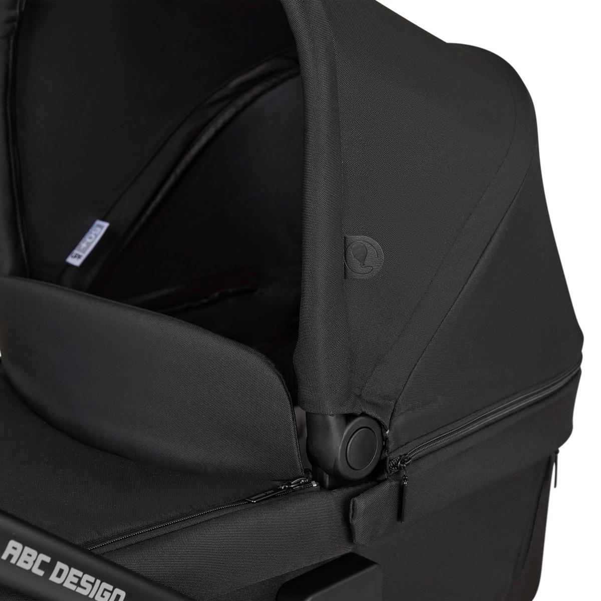 WÓZEK DZIECIĘCY WIELOFUNKCYJNY SALSA 4 AIR - czarny, Basics, tkanina (95/63/101cm) - ABC Design