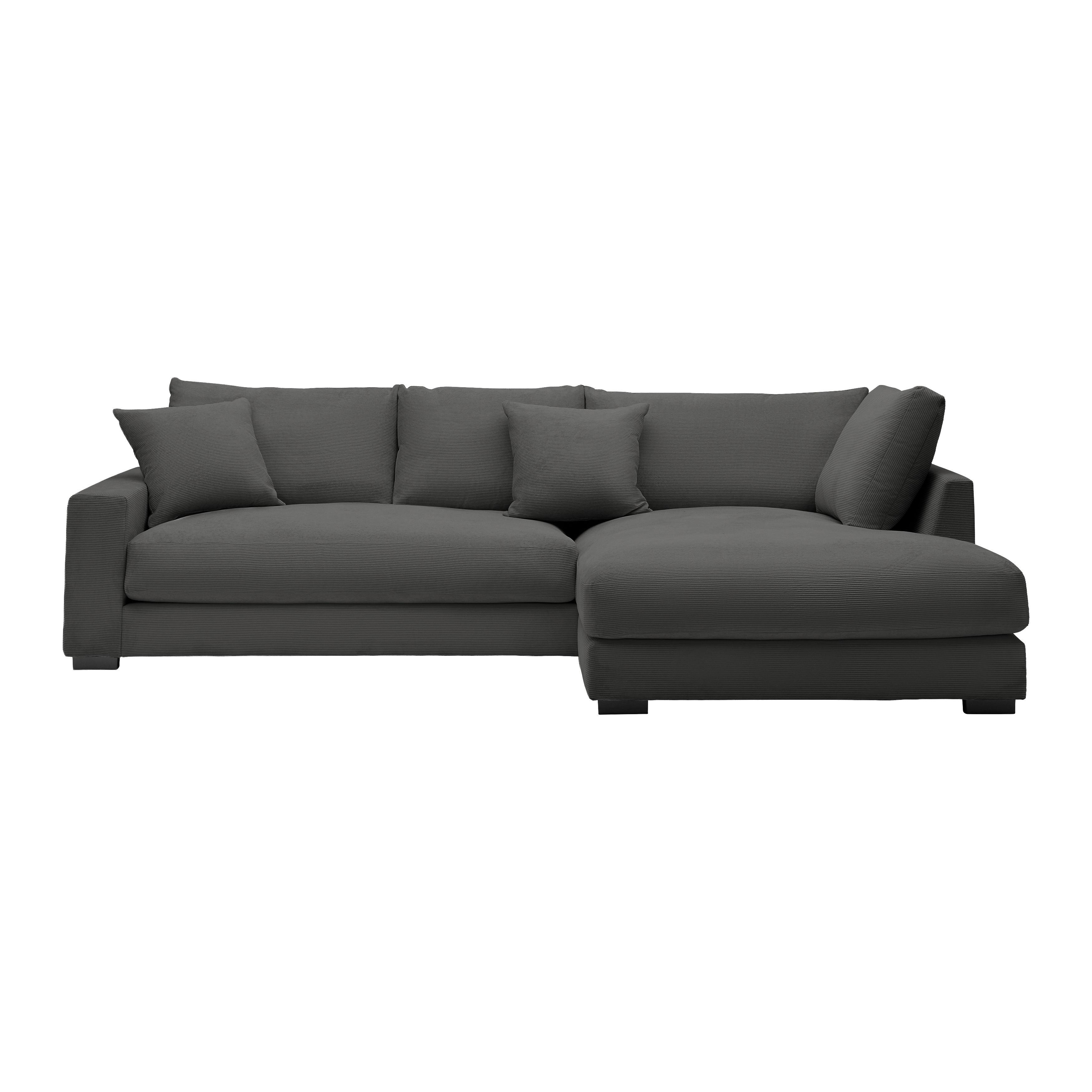 Colțar Pedro - antracit, Modern, textil (300/190cm) - Mömax