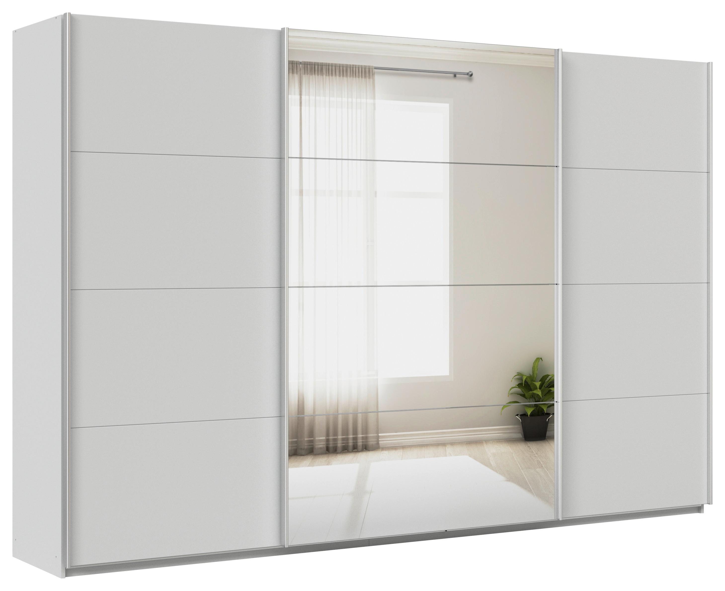 Ormar S Kliznim Vratima Feldkirch - srebrne boje/svijetlo siva, Moderno, drvni materijal/metal (315/210/62cm)