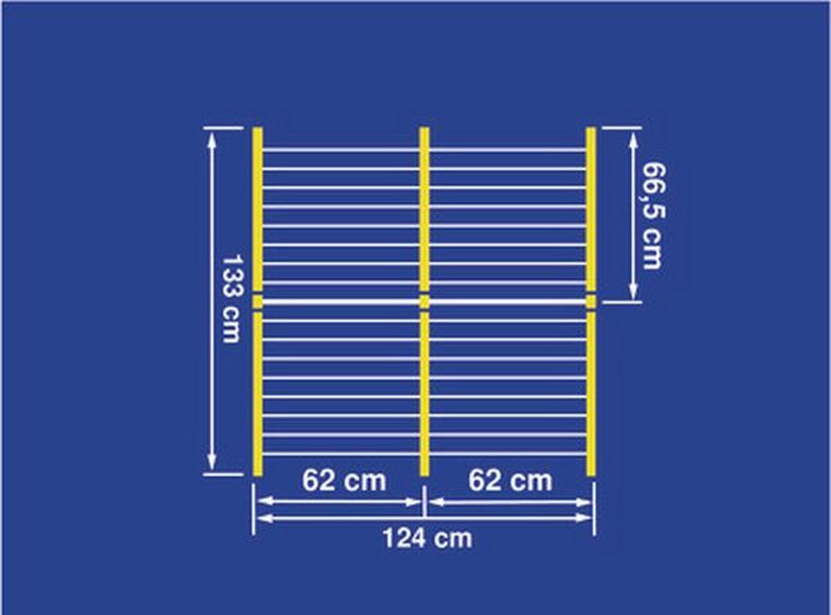 SUSZARKA NA PRANIE NA WANNĘ 81702 - niebieski/biały, Basics, tworzywo sztuczne (96-189/68/70cm) - Leifheit