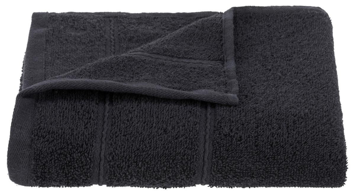 Handtuch Melanie in Schwarz ca.50x100cm - Schwarz, Textil (50/100cm) - Modern Living