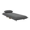 BÄDDFÅTÖLJ BELLA - mörkgrå/naturfärgad, Modern, metall/trä (85/76/84cm) - Bessagi Home
