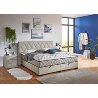 PAT BOX MAYA B - nisipiu, Konventionell, plastic/lemn (140/200cm) - Modern Living