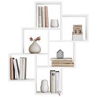 REGAŁ ŚCIENNY LAURIO 2 - biały, Konventionell, materiał drewnopochodny (82/95/16cm) - MID.YOU